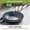 imageGreenPan Valencia Pro Hard Anodized Healthy Ceramic Nonstick 8quot and 10quot Frying Pan Skillet Set PFASFree Induction Dishwasher Safe Oven Safe GrayGray