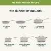 imageGreenPan Valencia Pro Stainless Steel 10 Piece Cookware Pots and Pans Set Induction Suitable Mirrored TriPly Ceramic Nonstick PFASFree PFOAFree Coating Multi Clad Dishwasher Oven ampamp Broiler Safe