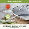 imageGreenPan Valencia Pro TriPly Stainless Steel 12 Wok with Lid Healthy Ceramic Nonstick PFASFree PFOA Free Coating Multi Clad Cookware Induction Dishwasher Safe Oven and Broiler Safe