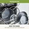 imageGreenPan Valencia Pro TriPly Stainless Steel 12 Wok with Lid Healthy Ceramic Nonstick PFASFree PFOA Free Coating Multi Clad Cookware Induction Dishwasher Safe Oven and Broiler Safe