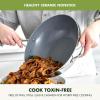 imageGreenPan Valencia Pro TriPly Stainless Steel 12 Wok with Lid Healthy Ceramic Nonstick PFASFree PFOA Free Coating Multi Clad Cookware Induction Dishwasher Safe Oven and Broiler Safe