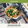 imageGreenPan Valencia Pro TriPly Stainless Steel 15QT Saucepan with Lid Healthy Ceramic Nonstick PFASFree PFOAFree Coating Multi Clad Cookware Induction Dishwasher Oven and Broiler SafeStainless Steel