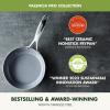 imageGreenPan Valencia Pro TriPly Stainless Steel 8 and 10 Frying Pan Skillet Set Healthy Ceramic Nonstick PFASFree PFOAFree Coating Multi Clad Cookware Induction Dishwasher Oven and Broiler SafeStainless Steel