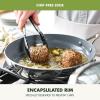 imageGreenPan Valencia Pro TriPly Stainless Steel 8 and 10 Frying Pan Skillet Set Healthy Ceramic Nonstick PFASFree PFOAFree Coating Multi Clad Cookware Induction Dishwasher Oven and Broiler SafeStainless Steel