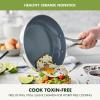 imageGreenPan Valencia Pro TriPly Stainless Steel 8 and 10 Frying Pan Skillet Set Healthy Ceramic Nonstick PFASFree PFOAFree Coating Multi Clad Cookware Induction Dishwasher Oven and Broiler SafeStainless Steel