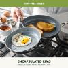 imageGreenPan Valencia Pro TriPly Stainless Steel 8 and 10 Frying Pan Skillet Set Healthy Ceramic Nonstick PFASFree PFOAFree Coating Multi Clad Cookware Induction Dishwasher Oven and Broiler SafeStainless Steel