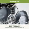 imageGreenPan Valencia Pro TriPly Stainless Steel 8 and 10 Frying Pan Skillet Set Healthy Ceramic Nonstick PFASFree PFOAFree Coating Multi Clad Cookware Induction Dishwasher Oven and Broiler SafeStainless Steel