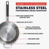 imageGreenPan x Bobby Flay Stainless Steel 375QT Saucepan ampamp Glass Lid Professional Grade TriPly Chefs Pan Multiclad Induction Suitable Dishwasher ampamp Oven Safe Stay Cool Silicone HandleChip Free RimsStainless Steel