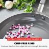 imageGreenPan x Bobby Flay Stainless Steel 8 ampamp 10 Frying Pan Skillet Set Professional Grade TriPly Multiclad PFASFree Ceramic Nonstick Induction Suitable Dishwasher ampamp Oven Safe Stay Cool HandleStainless Steel