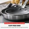 imageGreenPan x Bobby Flay Stainless Steel 8 ampamp 10 Frying Pan Skillet Set Professional Grade TriPly Multiclad PFASFree Ceramic Nonstick Induction Suitable Dishwasher ampamp Oven Safe Stay Cool HandleStainless Steel