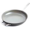 imageGreenPan Chatham Hard Anodized Healthy Ceramic Nonstick 10quot Frying Pan Skillet PFASFree Dishwasher Safe Oven Safe Gray13 Frying Pan Skillet with Helper Handle