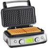 imageGreenPan Elite 4Square Belgian ampamp Classic Waffle Maker Healthy Ceramic Nonstick Aluminum Dishwasher Safe Plates Adjustable ShadeCrunch Control Wont OverflowEasy Cleanup BreakfastPFASFreeBlackStainless Steel