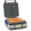 imageGreenPan Elite 4Square Belgian ampamp Classic Waffle Maker Healthy Ceramic Nonstick Aluminum Dishwasher Safe Plates Adjustable ShadeCrunch Control Wont OverflowEasy Cleanup BreakfastPFASFreeBlackOxford Blue