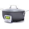 imageGreenPan Elite 6QT Electric Skillet Sear Saute StirFry Cook Rice Healthy Ceramic Nonstick Dishwasher Safe Parts Easytouse LED Display PFOA and PFA Free Smart Pot Stainless SteelGraphite