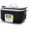 imageGreenPan Elite 8in1 Programmable 6QT Electric Slow Cooker Dishwasher Safe Lid ampamp Removable Crock PFASFree Healthy Ceramic Nonstick MultiCooker Sear Saut Brown Steam Basket Roast GoldBlack