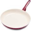 imageGreenPan Rio Healthy Ceramic Nonstick 10quot Frying Pan Skillet PFASFree Dishwasher Safe TurquoiseRed