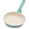 imageGreenPan Rio Healthy Ceramic Nonstick 10quot Frying Pan Skillet PFASFree Dishwasher Safe TurquoiseTurquoise