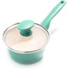 imageGreenPan Rio Healthy Ceramic Nonstick 2QT Saucepan with Lid PFASFree Dishwasher Safe TurquoiseTurquoise