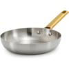 imageGreenPan Stainless Steel TriPly Reserve 10 and 12 Frying Pan Skillet Set Multiclad Cookware PFASFree Induction Oven ampamp Broiler Safe to 600F Heat Responsive Core Dishwasher Safe Gold HandlesStainless Steel