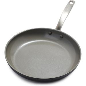 imageGreenPan Chatham Hard Anodized Healthy Ceramic Nonstick 10quot Frying Pan Skillet PFASFree Dishwasher Safe Oven Safe Gray12 Frying Pan Skillet