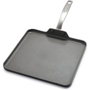 imageGreenPan Chatham Hard Anodized Healthy Ceramic Nonstick 11quot Griddle Pan PFASFree Dishwasher Safe Oven Safe GrayGray