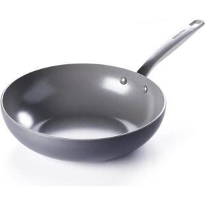 imageGreenPan Chatham Hard Anodized Healthy Ceramic Nonstick 11quot Wok Pan PFASFree Dishwasher Safe Oven Safe Gray