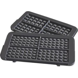 imageGreenPan Electric Indoor Stainless Steel 6in1 Contact Grill and Griddle Healthy Ceramic Nonstick Dishwasher Safe Reversible Plates PFASFreeBlack