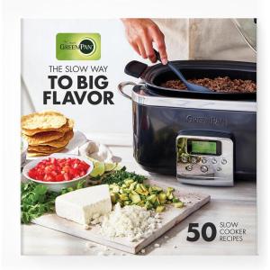 imageGreenPan Elite 8in1 Programmable 6QT Electric Slow Cooker Dishwasher Safe Lid ampamp Removable Crock PFASFree Healthy Ceramic Nonstick MultiCooker Sear Saut Brown Steam Basket Roast GoldWhite