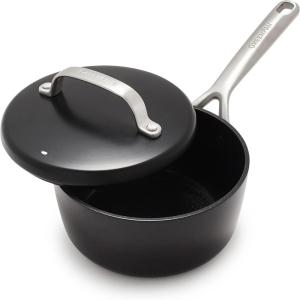 imageGreenPan GP5 Hard Anodized Advanced Healthy Ceramic Nonstick 8QT Stock Pot with Insulated Lid PFASFree Induction Dishwasher Safe Oven ampamp Broiler Safe Black2QT Saucepan Pot with Lid