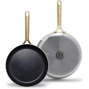 imageGreenPan GP5 Stainless Steel 10quot and 12quot Frypan Set