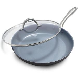 imageGreenPan Lima Hard Anodized 8quot Frying Pan Skillet Nonstick Ceramic Nonstick PFOA and PFASFree Nontoxic Pots and Pans Oven ampamp Broiler Safe Stainless Steel Handle Cookware for Eggs ampamp Omelet Gray12 Frying Pan Skillet