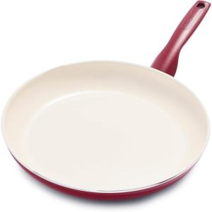 imageGreenPan Rio Healthy Ceramic Nonstick 10quot Frying Pan Skillet PFASFree Dishwasher Safe TurquoiseRed