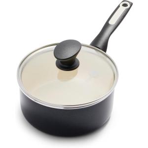 imageGreenPan Rio Healthy Ceramic Nonstick 2QT Saucepan with Lid PFASFree Dishwasher Safe TurquoiseBlack