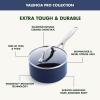 imageGreenPan Valencia Pro Hard Anodized Healthy Ceramic Nonstick 166QT and 33QT Saucepan Pot Set with Lids PFASFree Induction Dishwasher and Oven Safe GrayBlue