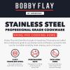 imageGreenPan x Bobby Flay 10 Piece Stainless Steel Cookware Set TriPly Multiclad Pots ampamp Pans Professional Grade Oven ampamp Broiler Safe to 600F Dishwasher Safe Durable Induction Compatible SilverStainless Steel