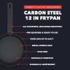 imageGreenPan x Bobby Flay 10quot Carbon Steel Frying Pan Skillet PreSeasoned Naturally Nonstick PFASFree HeavyDuty HighHeat Safe Durable ampamp Versatile for Stovetop Oven Grill ampamp Open Flame CookingBlack