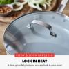 imageGreenPan x Bobby Flay 45QT Nonstick Saute Pan with Glass Lid PFASFree Diamond Ceramic Induction Suitable StayCool Silicone Handle Easy Clean Dishwasher ampamp Oven Safe CreamCream