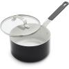 imageGreenPan x Bobby Flay 45QT Nonstick Saute Pan with Glass Lid PFASFree Diamond Ceramic Induction Suitable StayCool Silicone Handle Easy Clean Dishwasher ampamp Oven Safe CreamGraphite