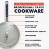 imageGreenPan x Bobby Flay 45QT Nonstick Saute Pan with Glass Lid PFASFree Diamond Ceramic Induction Suitable StayCool Silicone Handle Easy Clean Dishwasher ampamp Oven Safe CreamOxford Blue