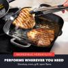 imageGreenPan x Bobby Flay Cast Iron 11 Square Grill Pan PreSeasoned Professional Grade Heavy Duty Skillet Helper Handles Induction Suitable Stovetop Oven BBQ ampamp Fire Indoor ampamp Outdoor Use BlackBlack