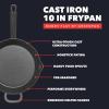 imageGreenPan x Bobby Flay Cast Iron 11 Square Grill Pan PreSeasoned Professional Grade Heavy Duty Skillet Helper Handles Induction Suitable Stovetop Oven BBQ ampamp Fire Indoor ampamp Outdoor Use BlackBlack