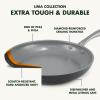 imageGreenPan Lima Hard Anodized 11 Square Griddle Pan Ceramic Nonstick PFOA PFASFree Nontoxic Pots and Pans Oven ampamp Broiler Safe Stainless Steel Handle Cookware for Eggs ampamp Omelet Gray