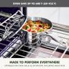 imageGreenPan Valencia TriPly Stainless Steel 16QT Sauce Pan with Lid Induction Ready Mirror Finish Dishwasher Safe ampamp OvenBroiler Safe to 600F Compatible with All Cooktops Chefs Cooking PotStainless Steel
