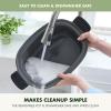 imageGreenPan Elite 14in1 Nonstick 6QT Electric Slow Cooker PFASFree Ceramic MultiCooker InPot Browning Dishwasher Safe Lid ampamp Removable Crock Stainless Steel Steamer Silicone Handles Sage Green
