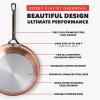 imageGreenPan x Bobby Flay 8 Piece Copper Clad Pots ampamp Pans Induction Ready Cookware Measurement Markings Stainless Steel Base ampamp Interior Oven Safe to 500FCopper