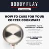 imageGreenPan x Bobby Flay 8 Piece Copper Clad Pots ampamp Pans Induction Ready Cookware Measurement Markings Stainless Steel Base ampamp Interior Oven Safe to 500FCopper