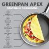 imageGreenPan Hybrid 11 Nonstick Stainless Steel Wok Pan APEX TriPly Thermobond PFASFree Ceramic Skillet Induction ampamp All Cooktop Compatible Oven Temp to 850F Dishwasher Safe SilverSilver