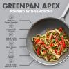 imageGreenPan Hybrid 11 Nonstick Stainless Steel Wok Pan APEX TriPly Thermobond PFASFree Ceramic Skillet Induction ampamp All Cooktop Compatible Oven Temp to 850F Dishwasher Safe SilverSilver