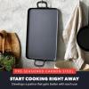 image:imageGreenPan x Bobby Flay 18 x 11 Carbon Steel Double Burner Pan PreSeasoned Ready to Use Induction Compatible High Heat amp Oven Safe Durable Cookware Cast Iron AlternativeBlack