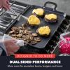 image:imageGreenPan x Bobby Flay 18 x 11 Carbon Steel Double Burner Pan PreSeasoned Ready to Use Induction Compatible High Heat amp Oven Safe Durable Cookware Cast Iron AlternativeBlack